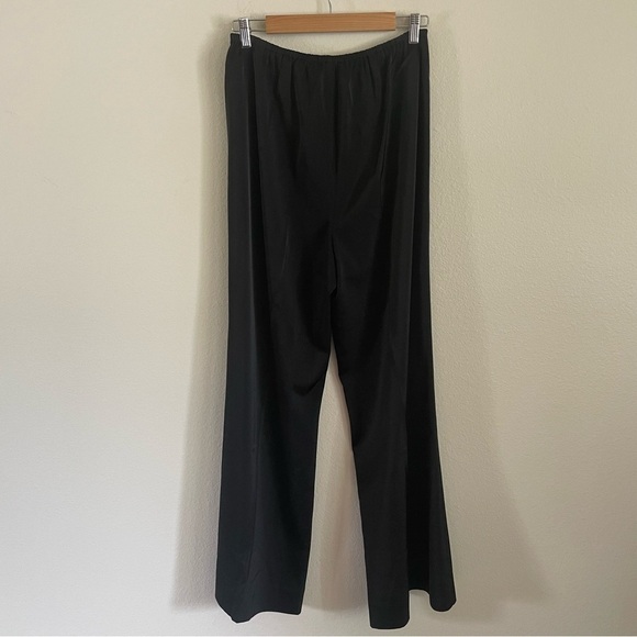 Tojhà Ada Wide Leg Satin Pants Black Size XL 14 Australian US 10 - Picture 6 of 11
